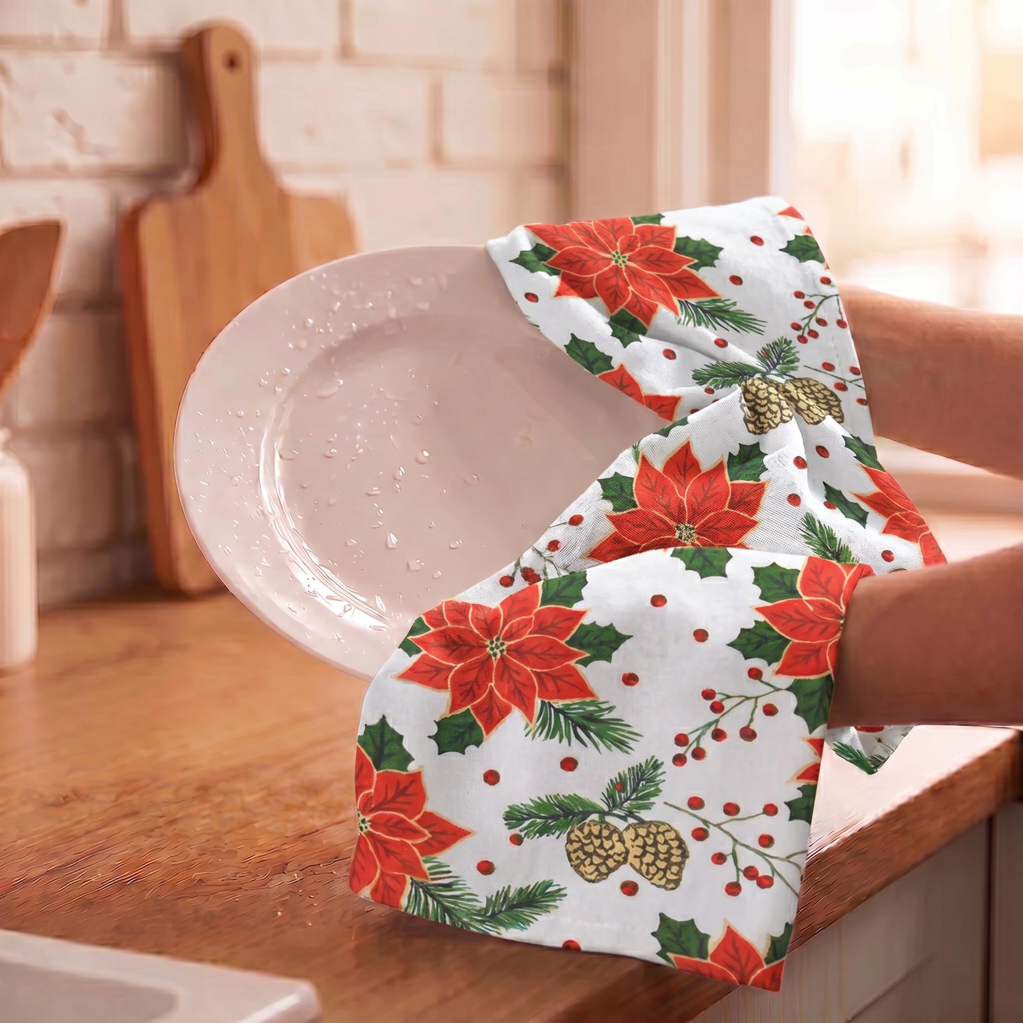 Urban Villa neatly folded towels stacked to show thickness and durability