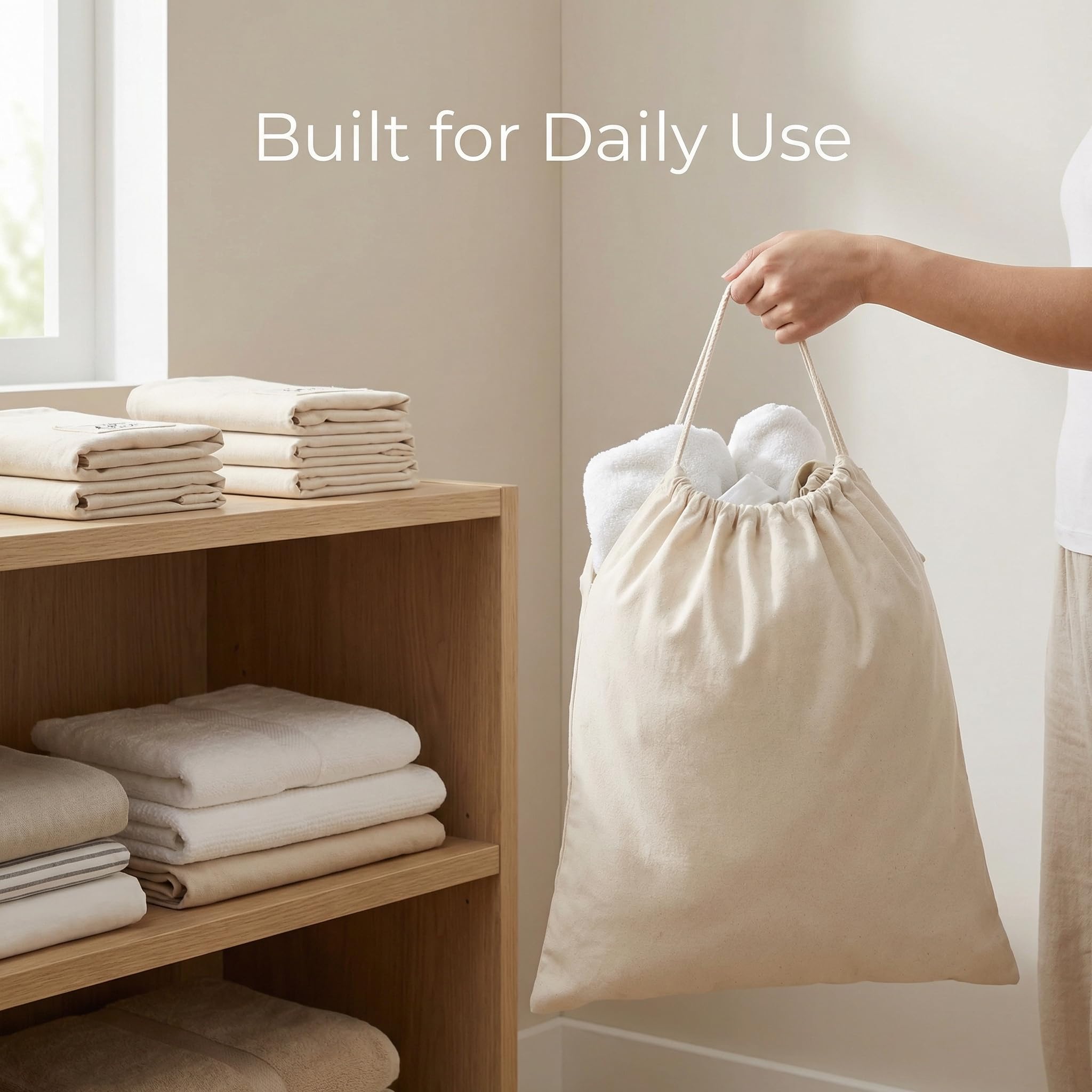 Urban Villa laundry bag inside a washing machine showcasing machine-washable convenience