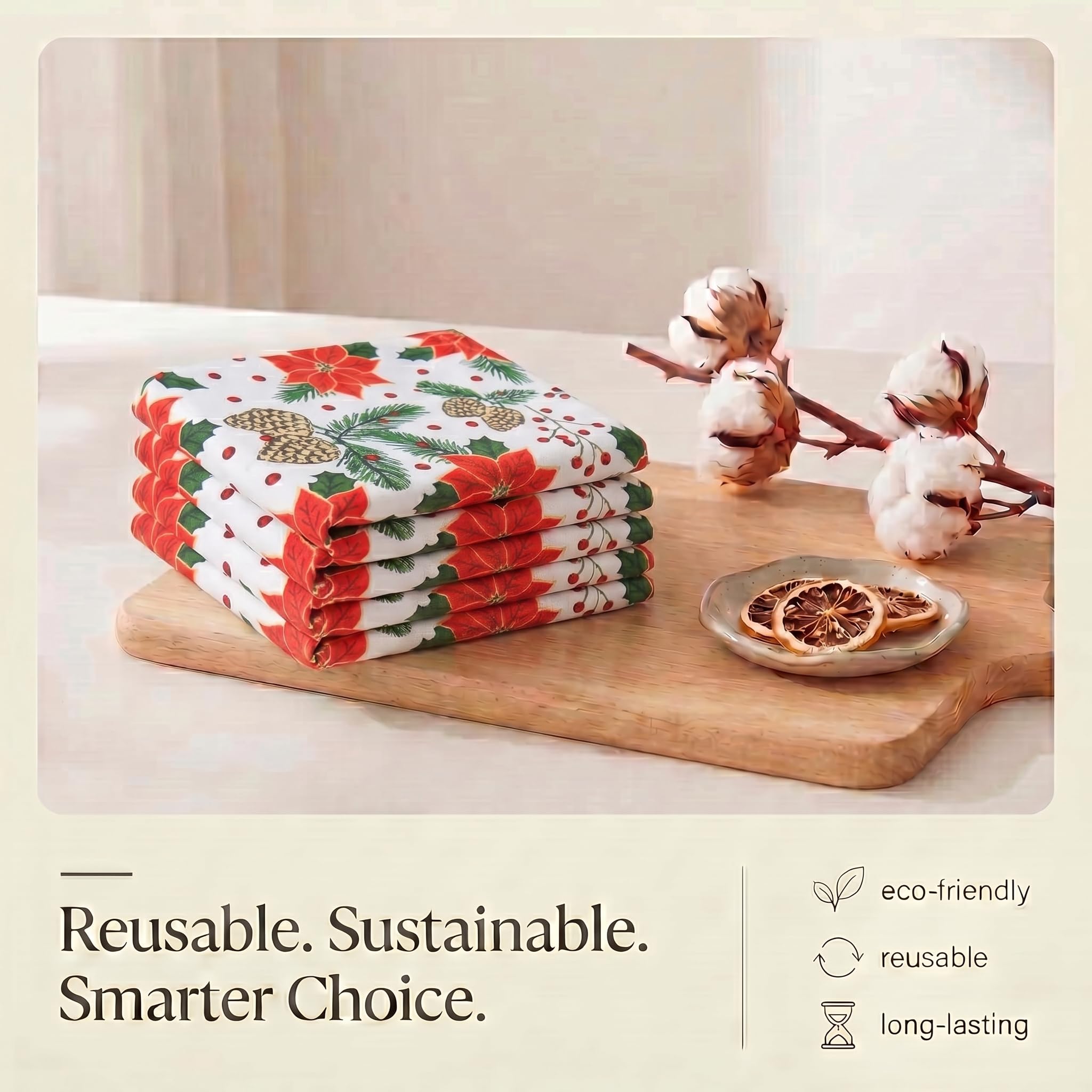 Urban Villa label and Pinecone print close-up showing colorfast printing benefit