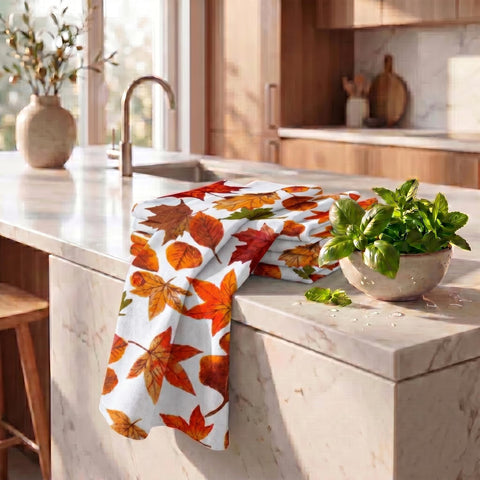Urban Villa towel on counter with scale to show generous 20x30 benefit