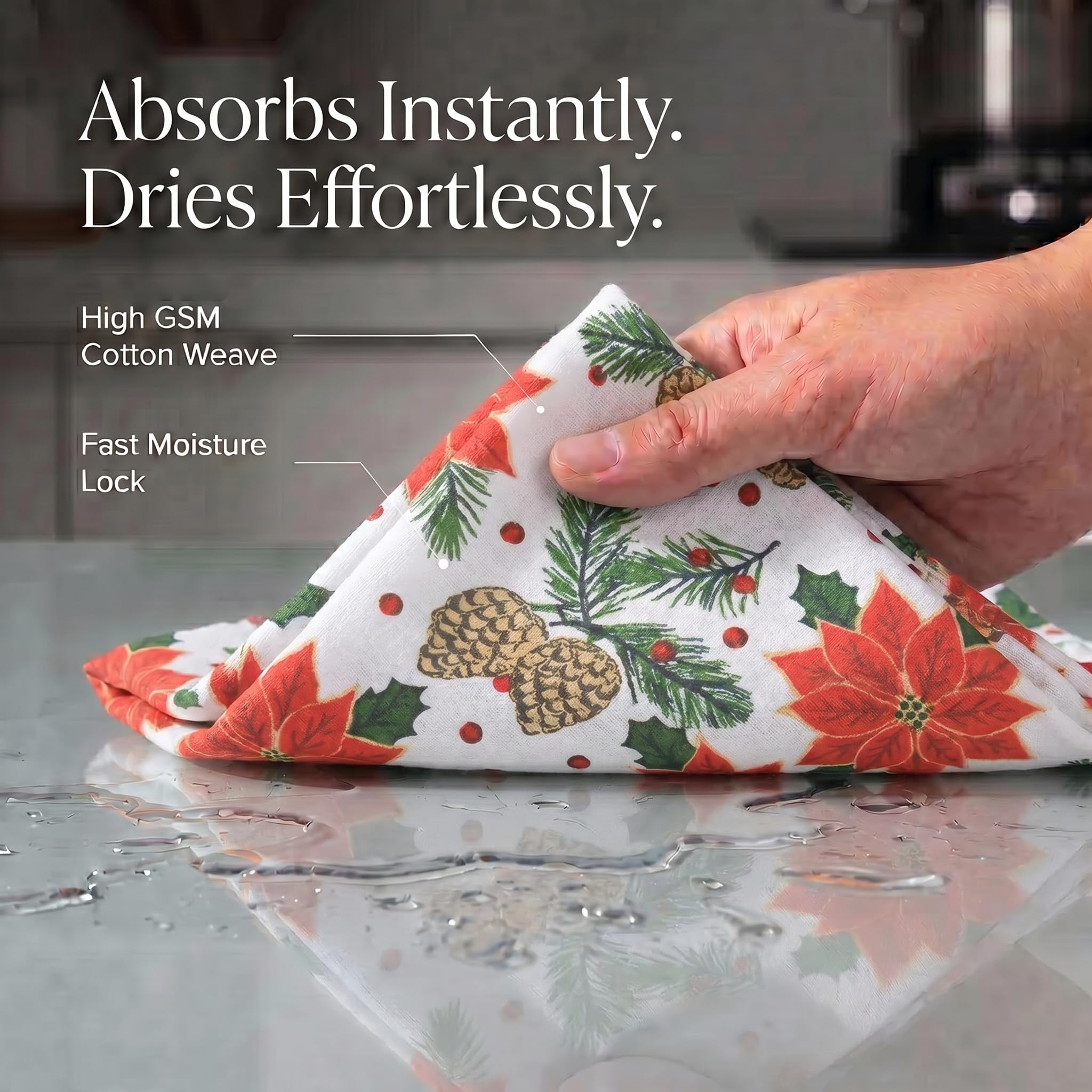 Urban Villa close-up of cotton weave showing soft texture and high absorbency