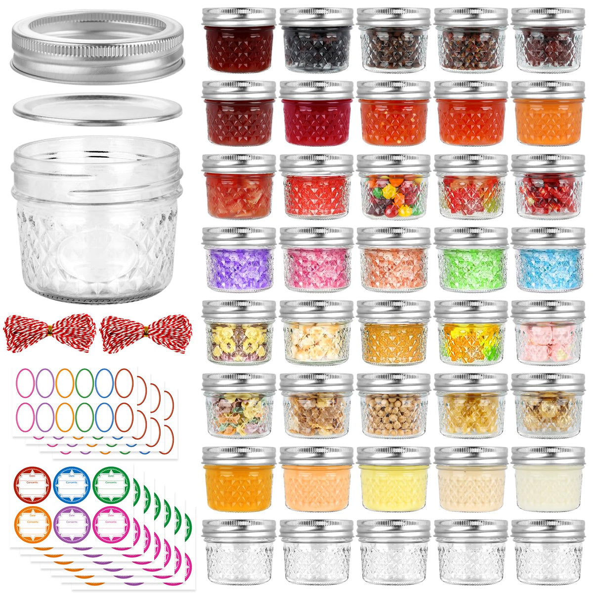 UrSpeedtekLive front view of 40-pack jars showing full set and packaging, neat storage