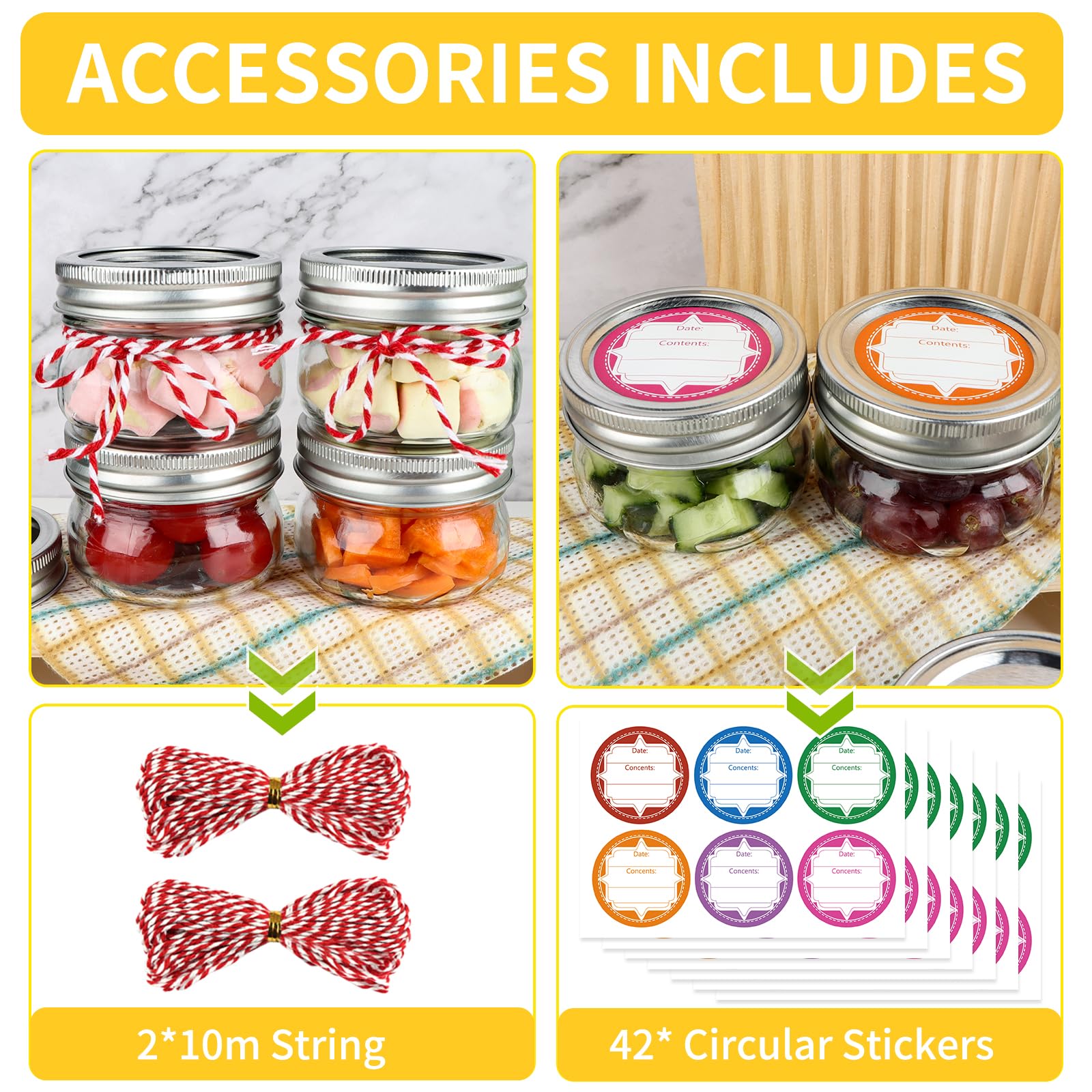UrSpeedtekLive set of jars filled with spices for kitchen organization and quick access