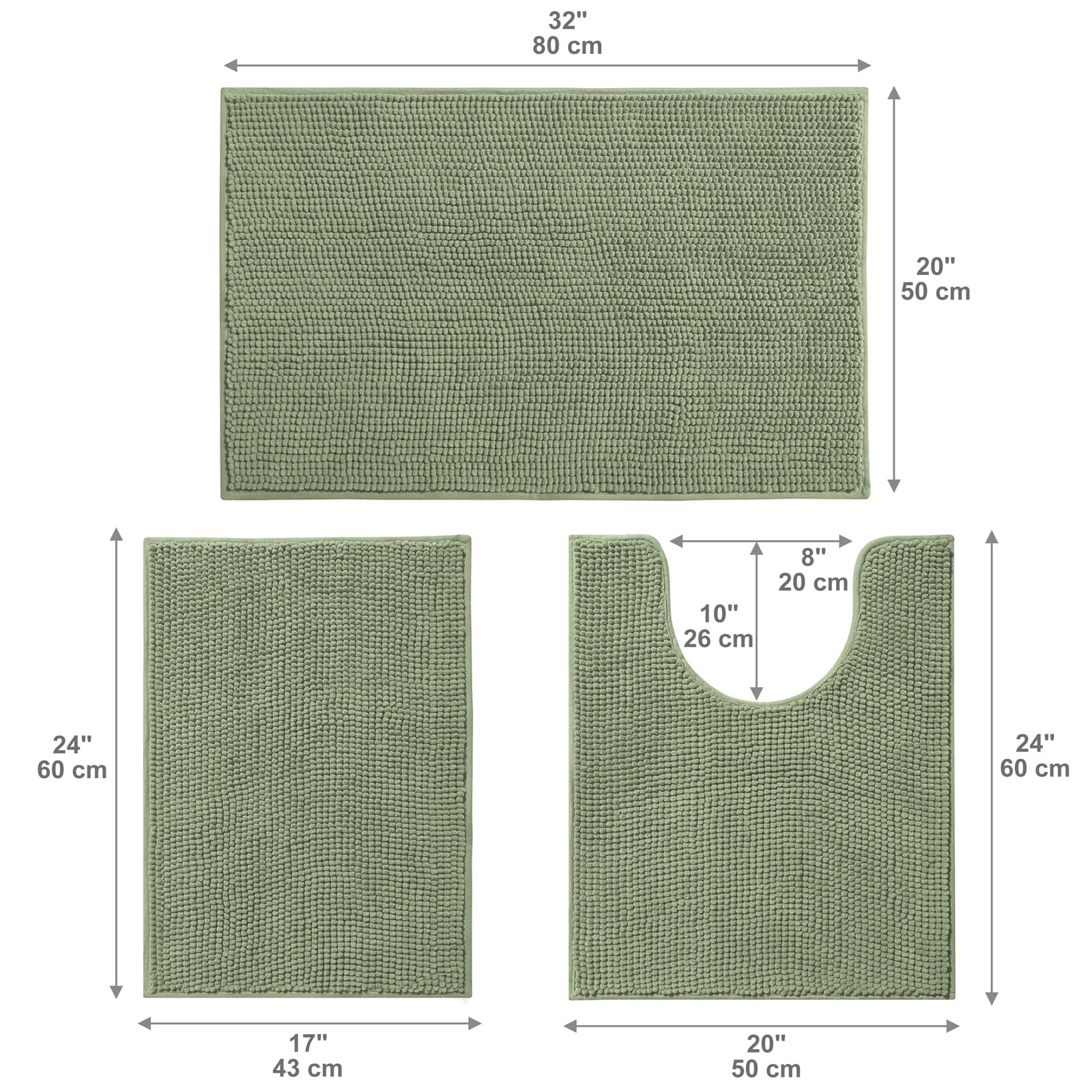 Urvoix lifestyle bathroom styling with mats for a cozy, dry floor
