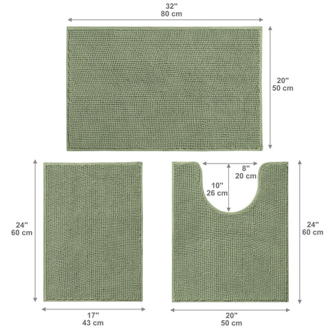 Urvoix lifestyle bathroom styling with mats for a cozy, dry floor