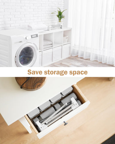 URZCT expanded rack holding shirts to save space and air-dry clothes