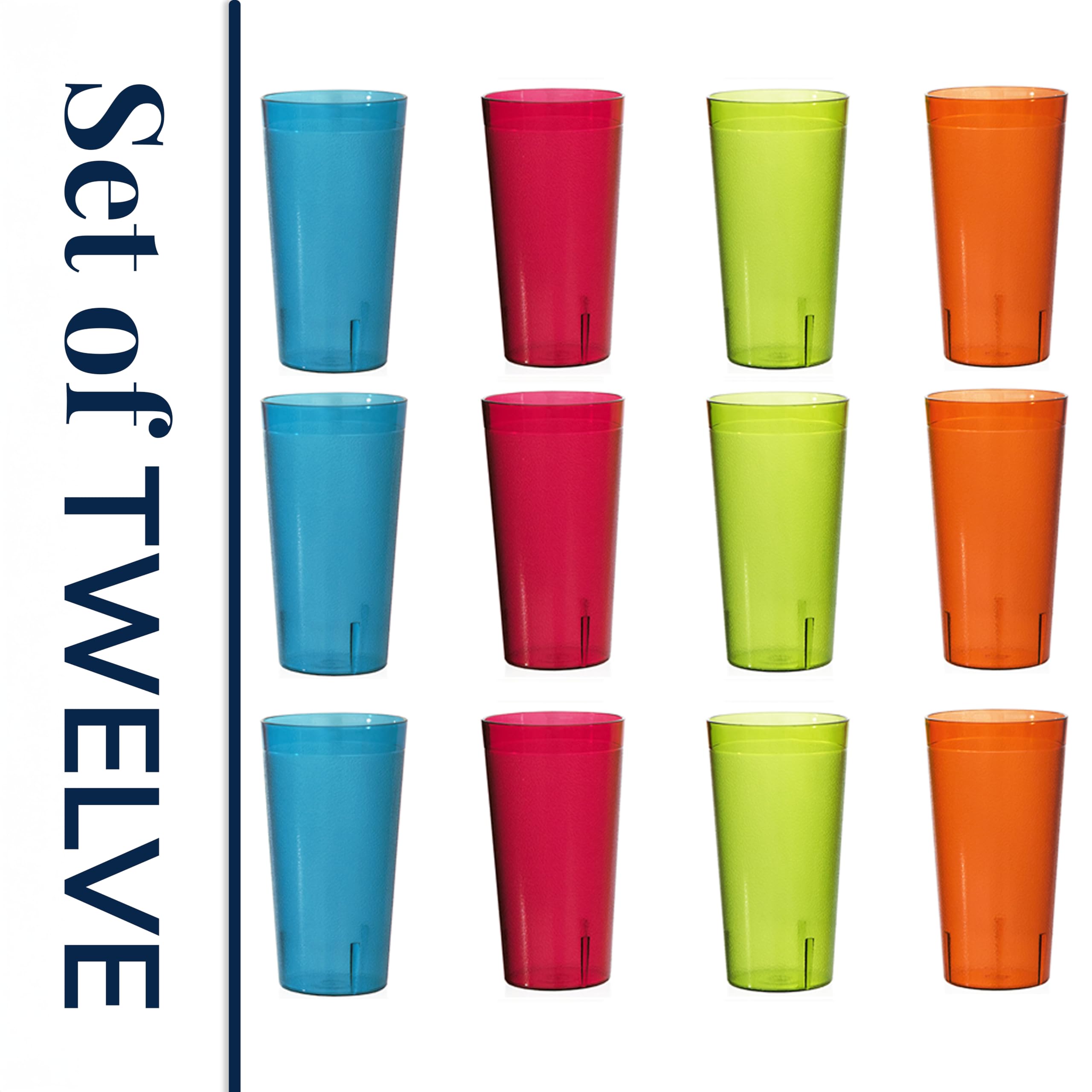US Acrylic tumblers on dishwasher top rack indicating easy cleanup
