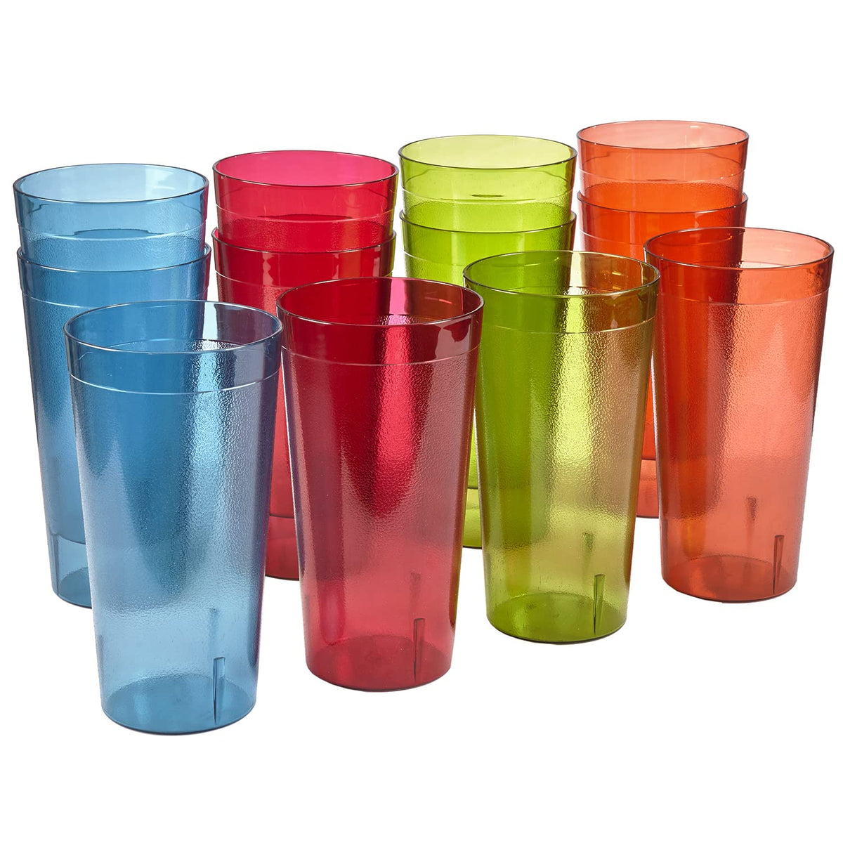US Acrylic front packaging showing twelve 32oz tumblers and variety benefits