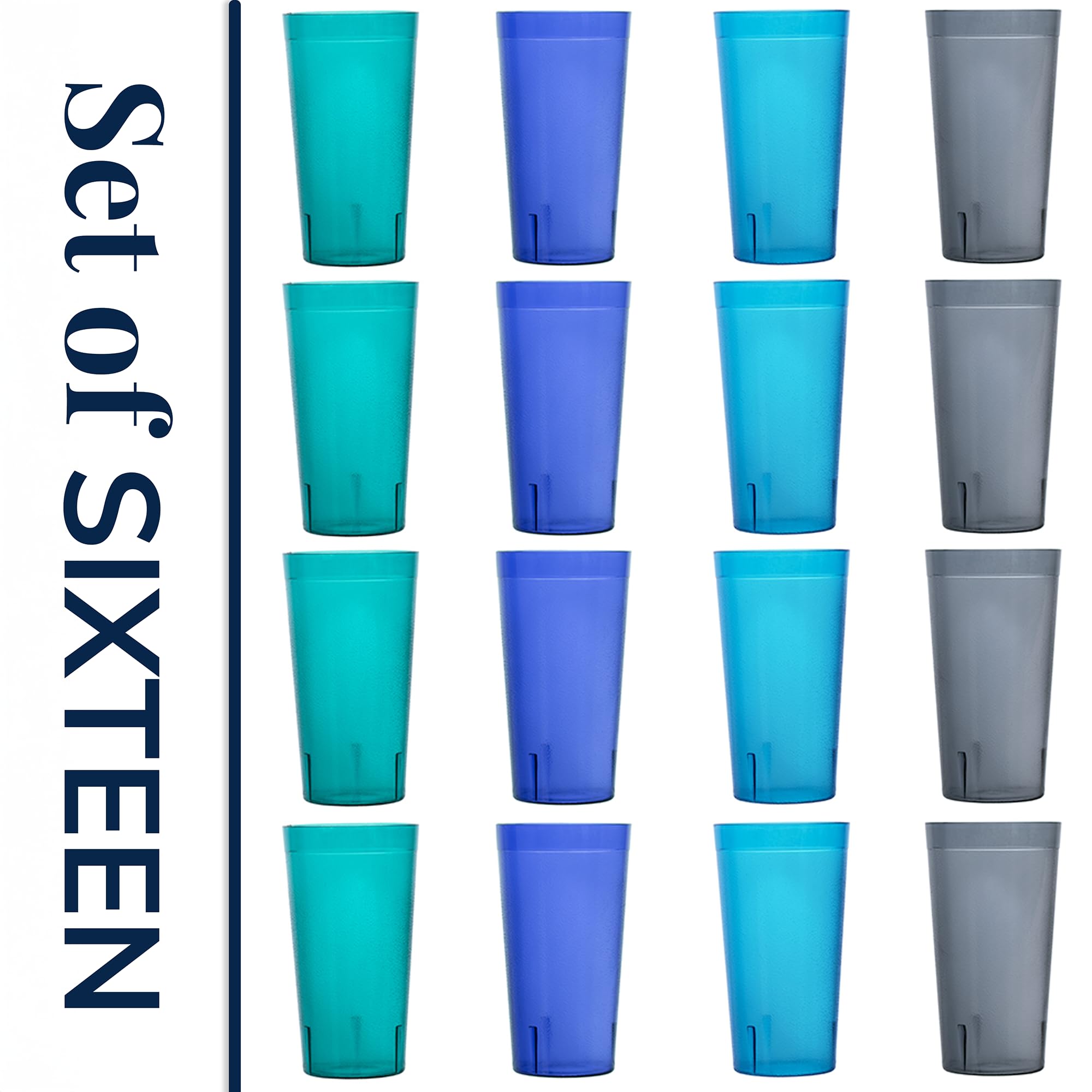 US Acrylic tumblers loaded on top-rack dishwasher for easy cleanup