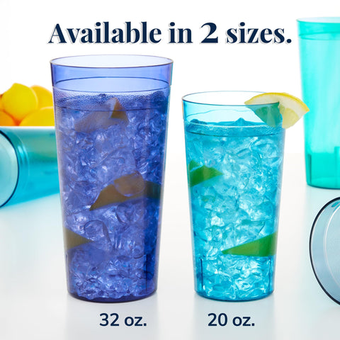 US Acrylic smooth top rim close detail for comfortable sipping