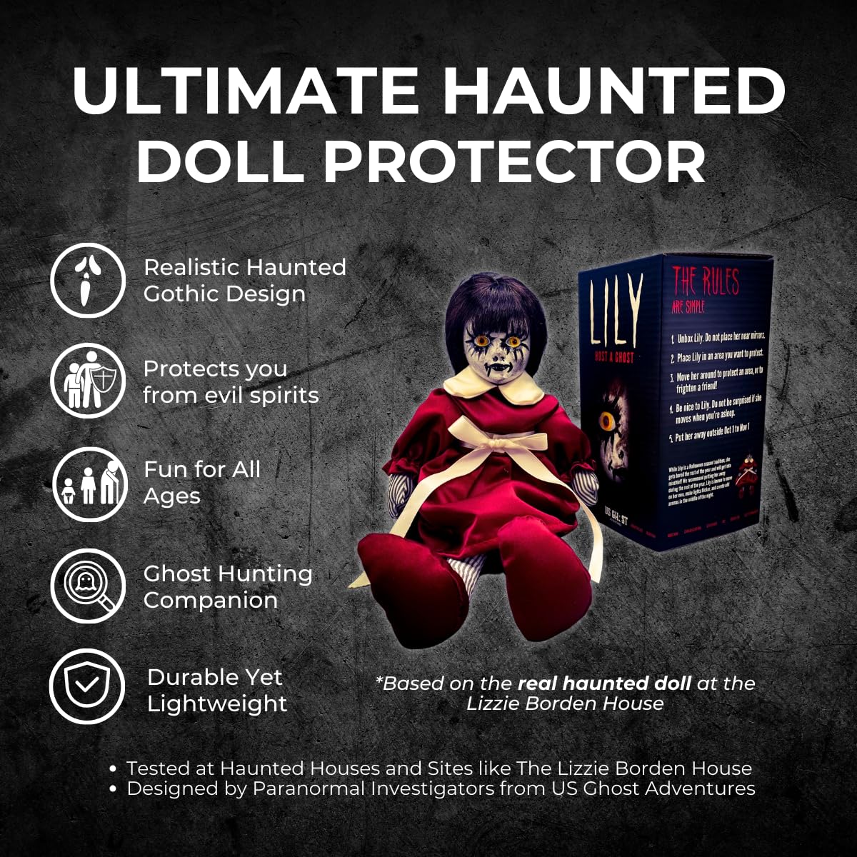 US Ghost Adventures Lily bean-bag body texture offers stable pose and soft support