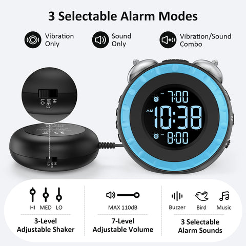uscce brightness dial detail demonstrating adjustable display for bedroom comfort
