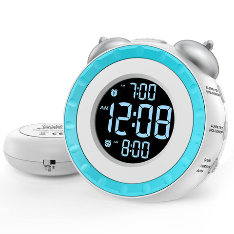 uscce front view showing clock face and alarm options for reliable waking