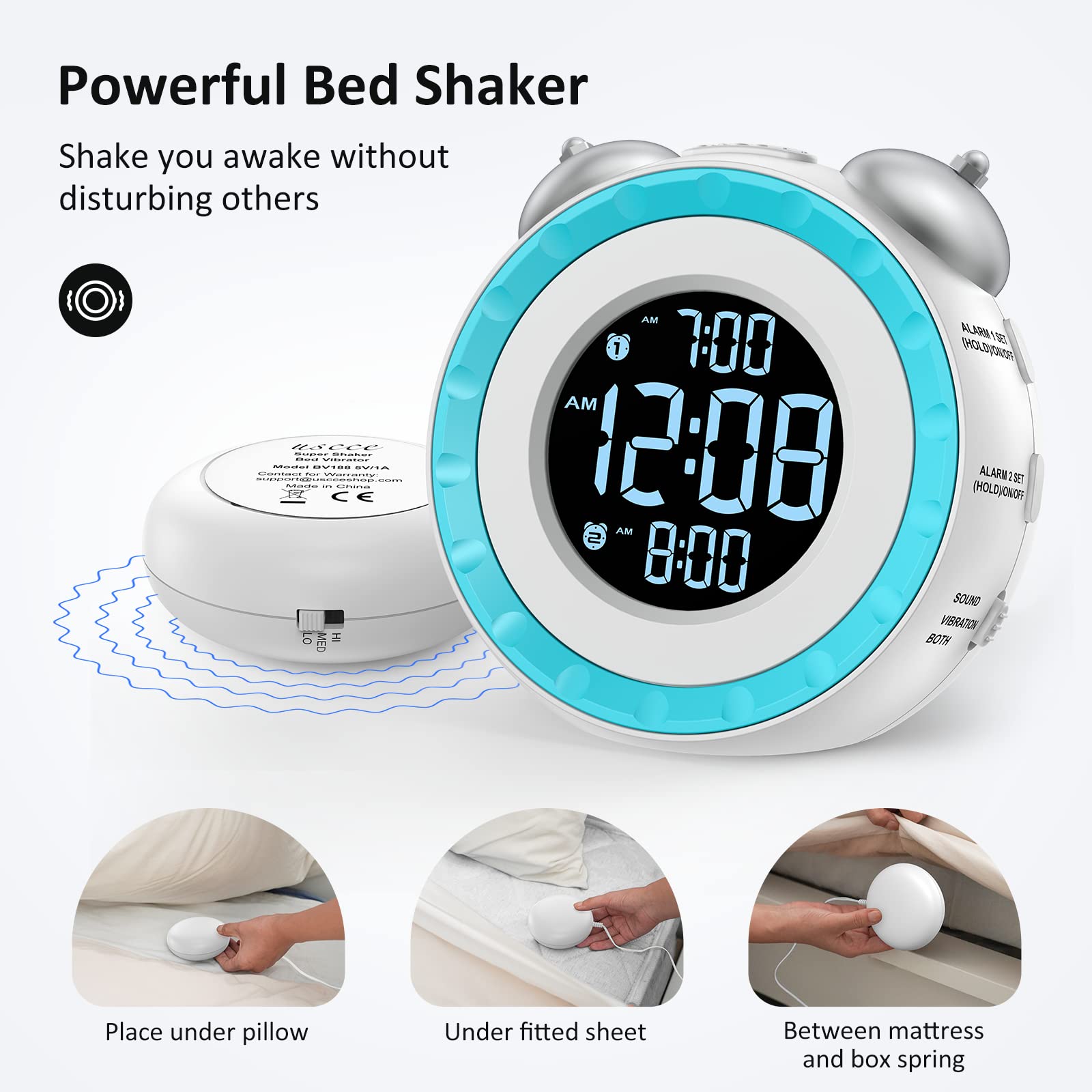 uscce top knobs and dials detail for fast, intuitive alarm setup