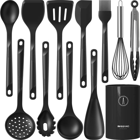 USECANO 10-piece set front view showing all utensils and organization benefit