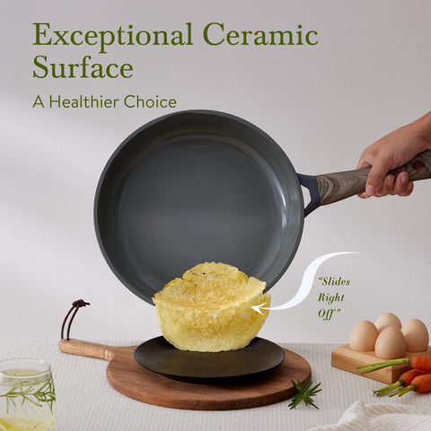 USELUCK saucepan with lid detail, demonstrates durable lid fit and even heating benefit