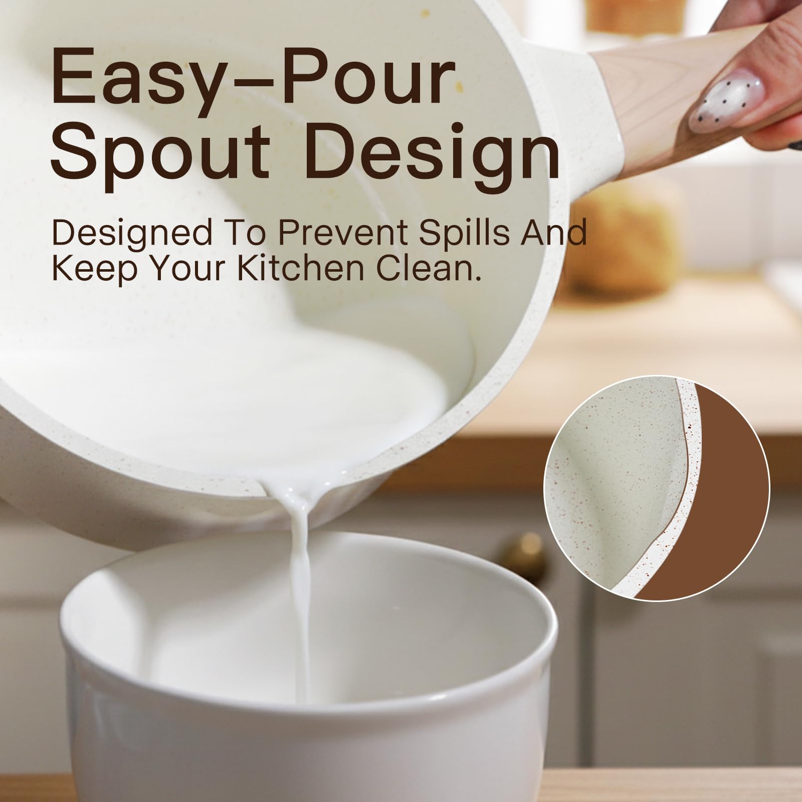 USELUCK cookware next to common items showing scale and space-saving design