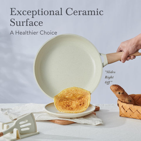 USELUCK close-up of titanium ceramic surface showing scratch resistance and easy release