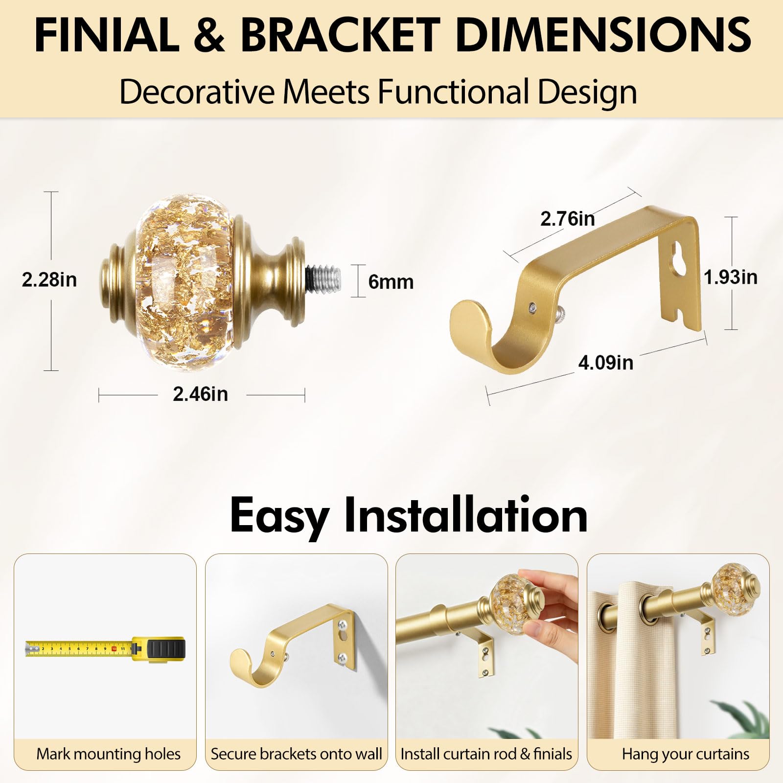 USFOOK grommet curtain sliding smoothly to show snag-free movement