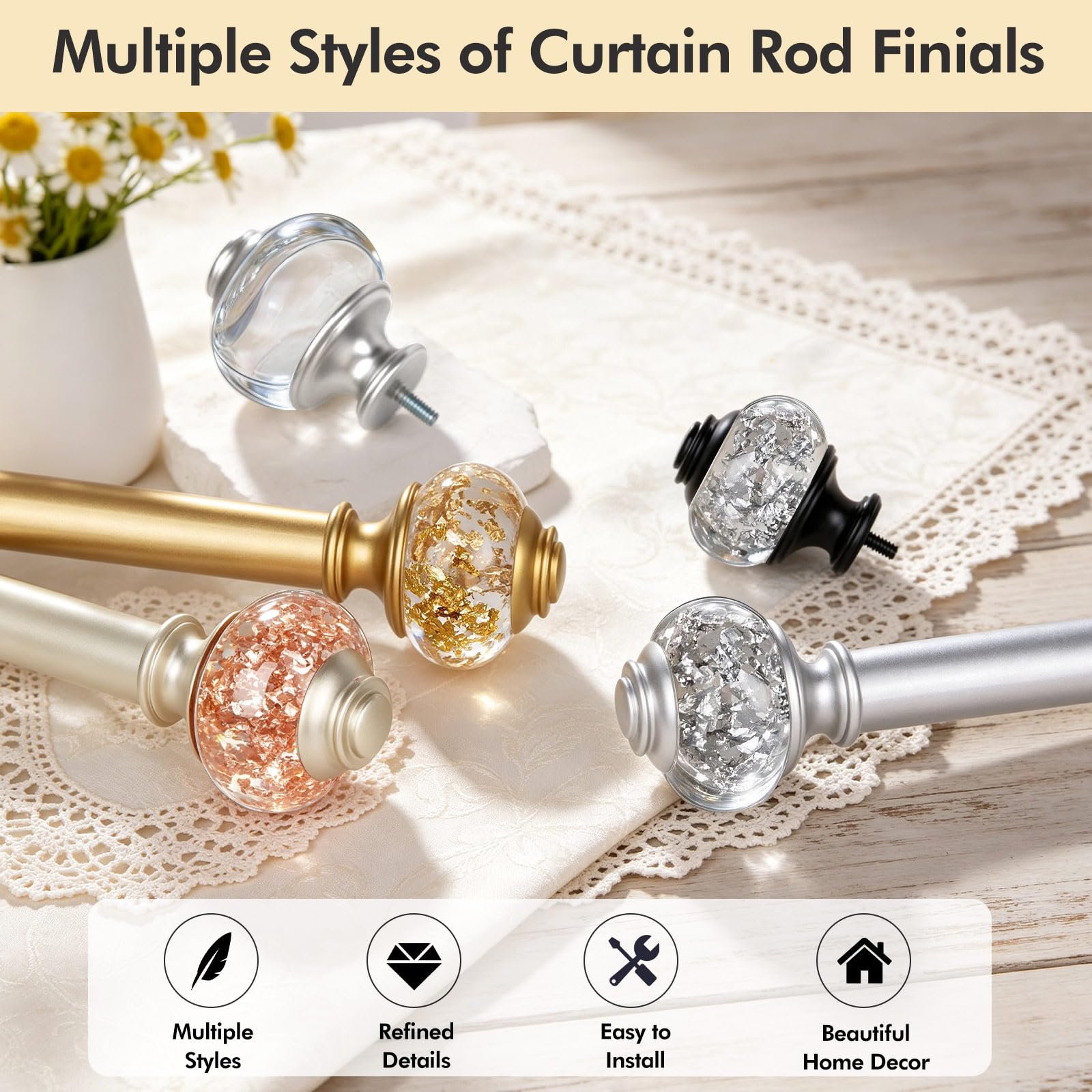 USFOOK rod texture detail illustrating sturdy metal construction benefit