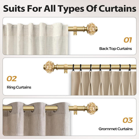 USFOOK rod holding heavy drapes illustrates strong weight support
