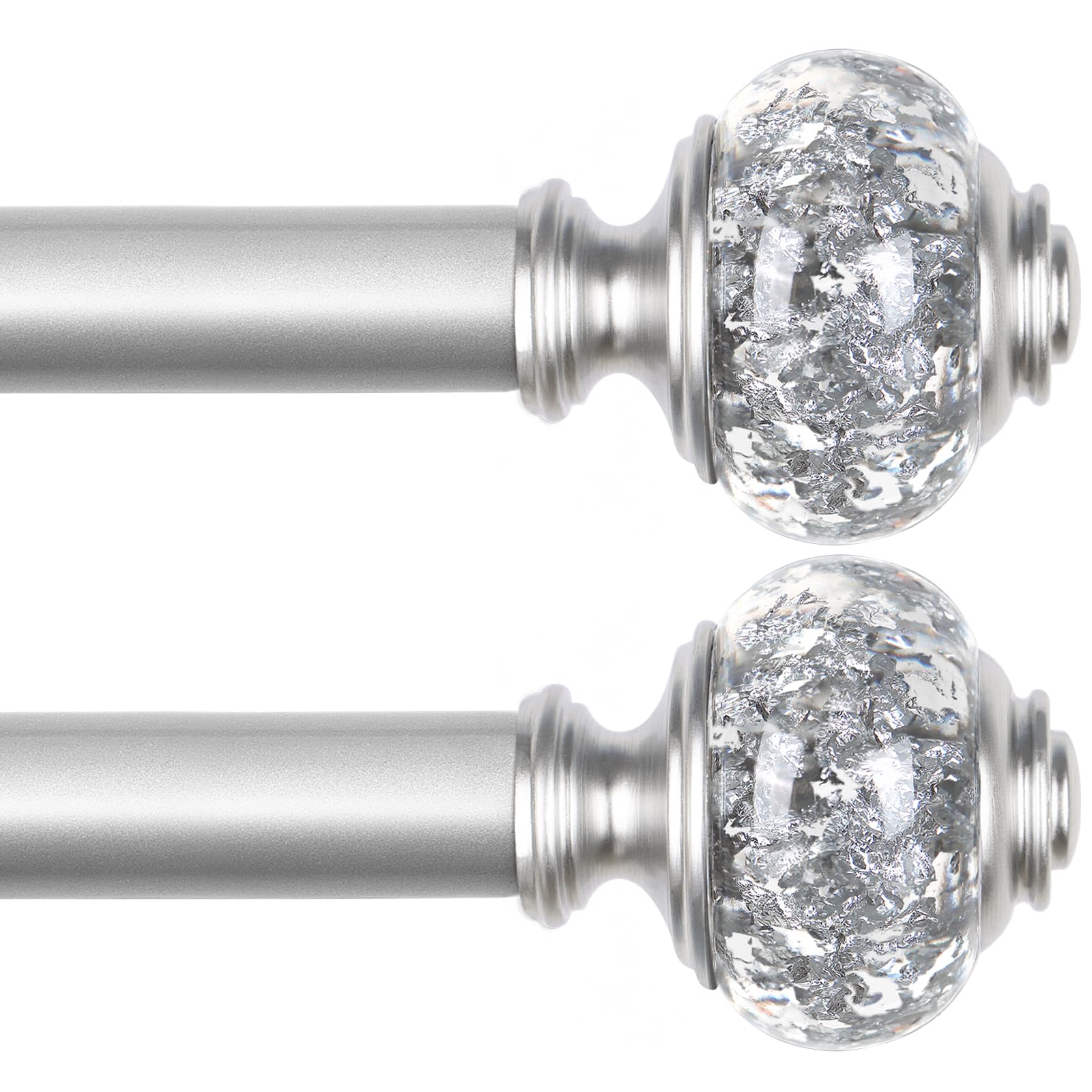 USFOOK silver rod front packaging showing both rods and hardware, ready to install