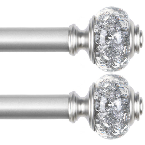 USFOOK silver rod front packaging showing both rods and hardware, ready to install