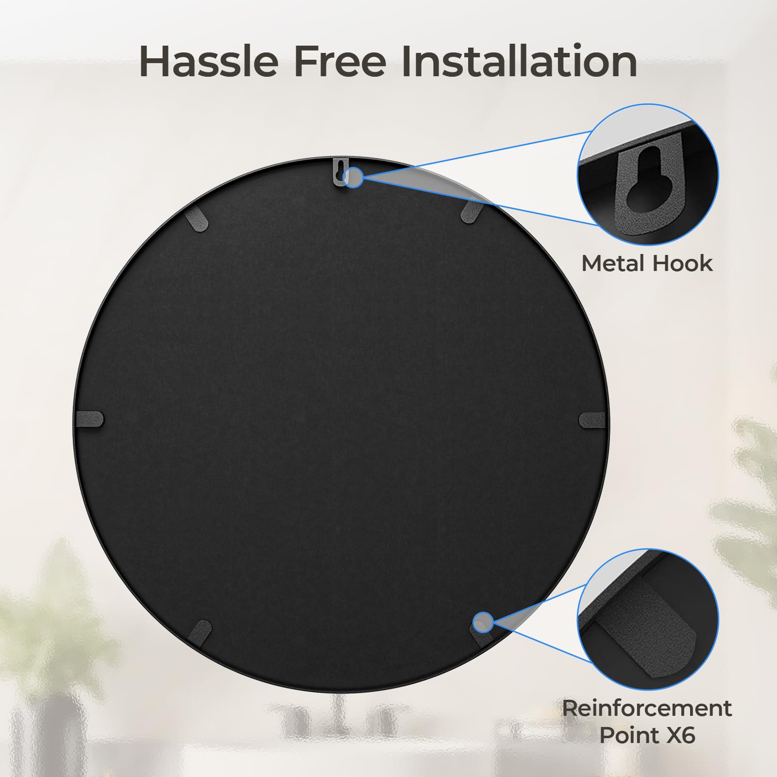 USHOWER side profile of frame demonstrating slim modern edge and longevity
