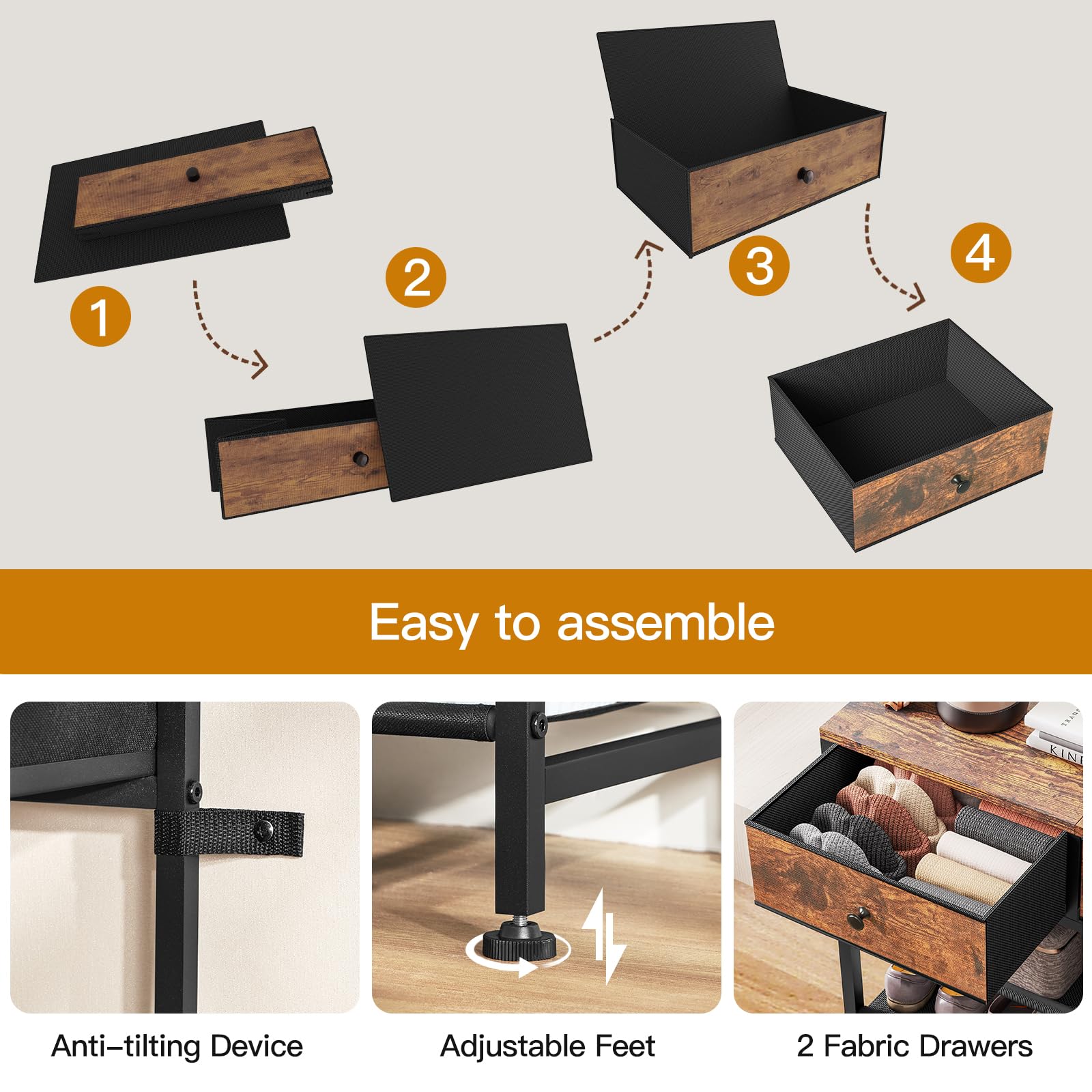 usikey taller-boot configuration with removed shelf for boot clearance