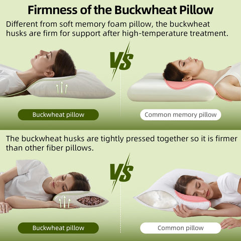 USlixury pillow showing ear divot to illustrate pressure-free side sleeping benefit