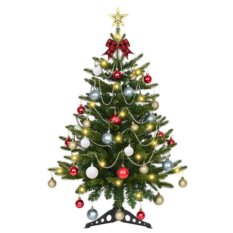 Uspring tree disassembled for storage illustrating convenient packability