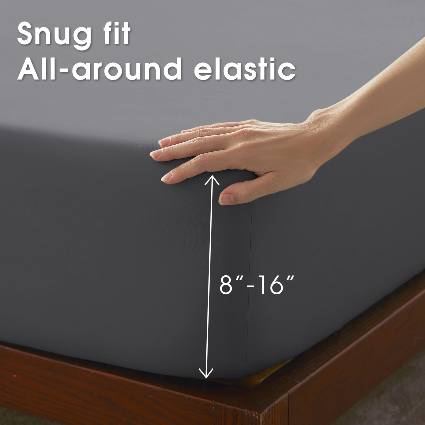 USXIBEI two pillowcases flat-lay highlighting smooth wrinkle-resistant finish