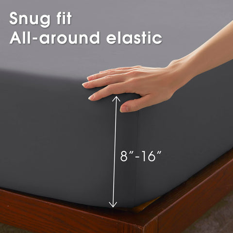 USXIBEI two pillowcases flat-lay highlighting smooth wrinkle-resistant finish