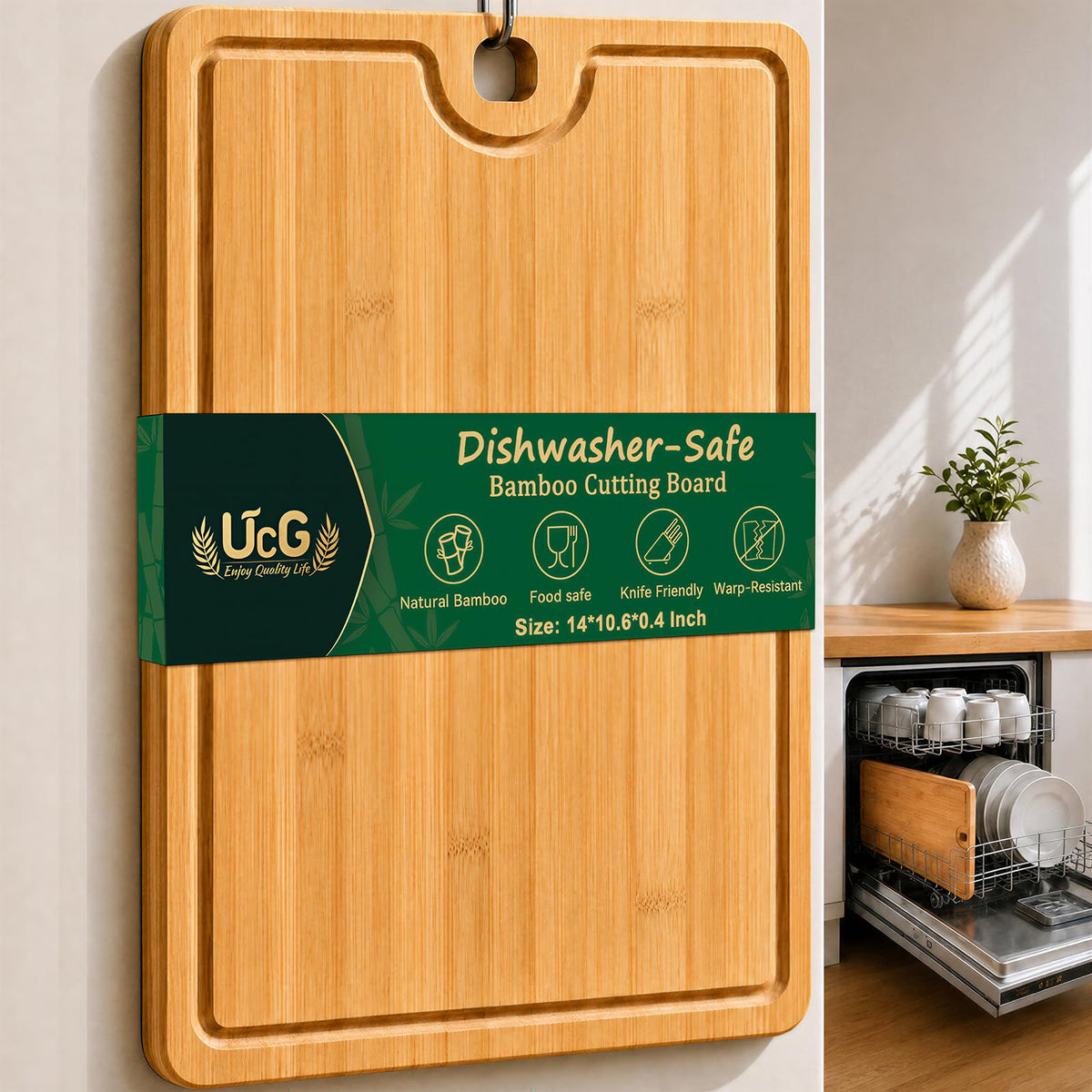 UTCG front view showing board and packaging, highlights quality