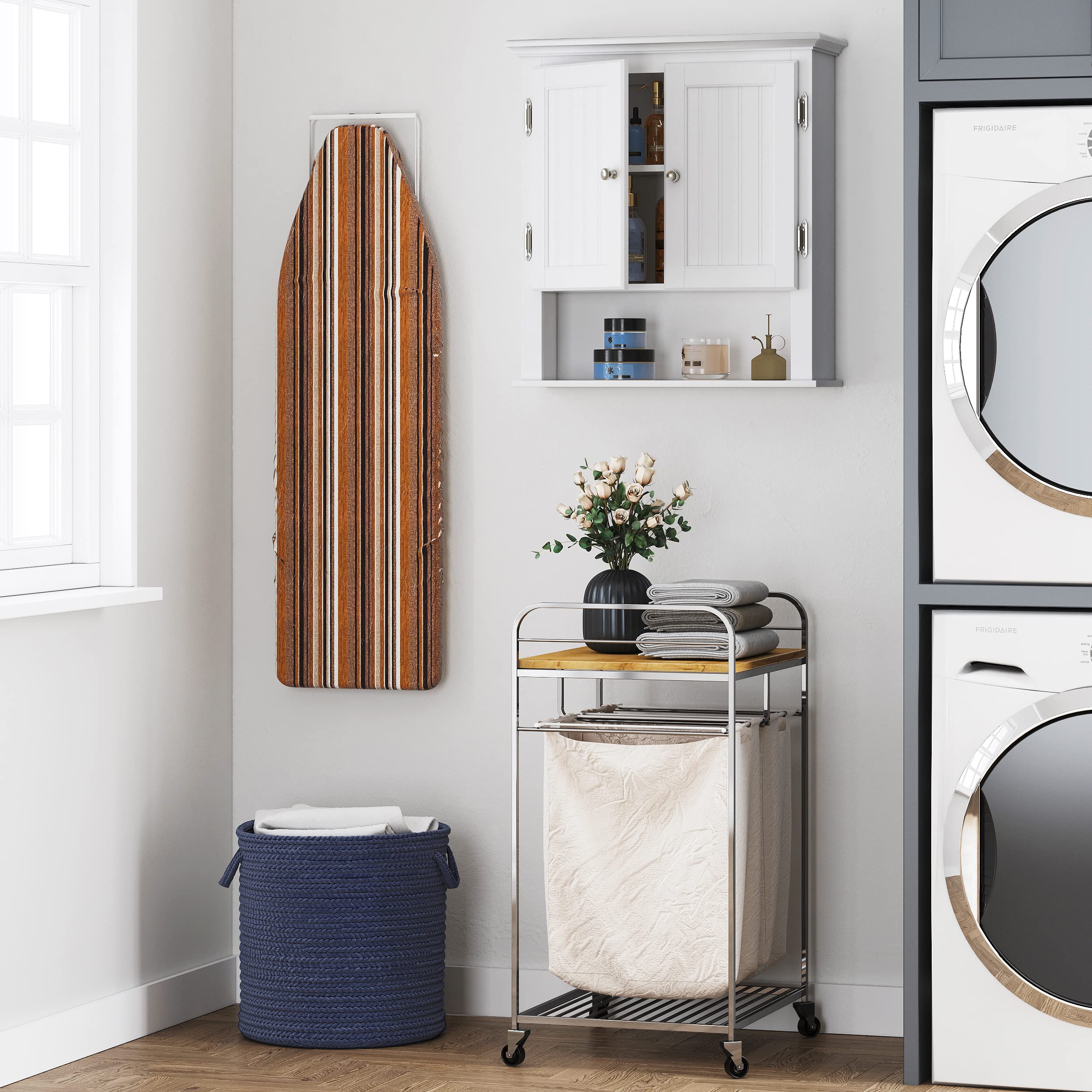 UTEX cabinet in a styled bathroom showing how it complements decor benefit