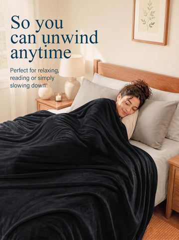 Utopia Bedding close detail of two-sided pile showing uniform plush feel and warmth