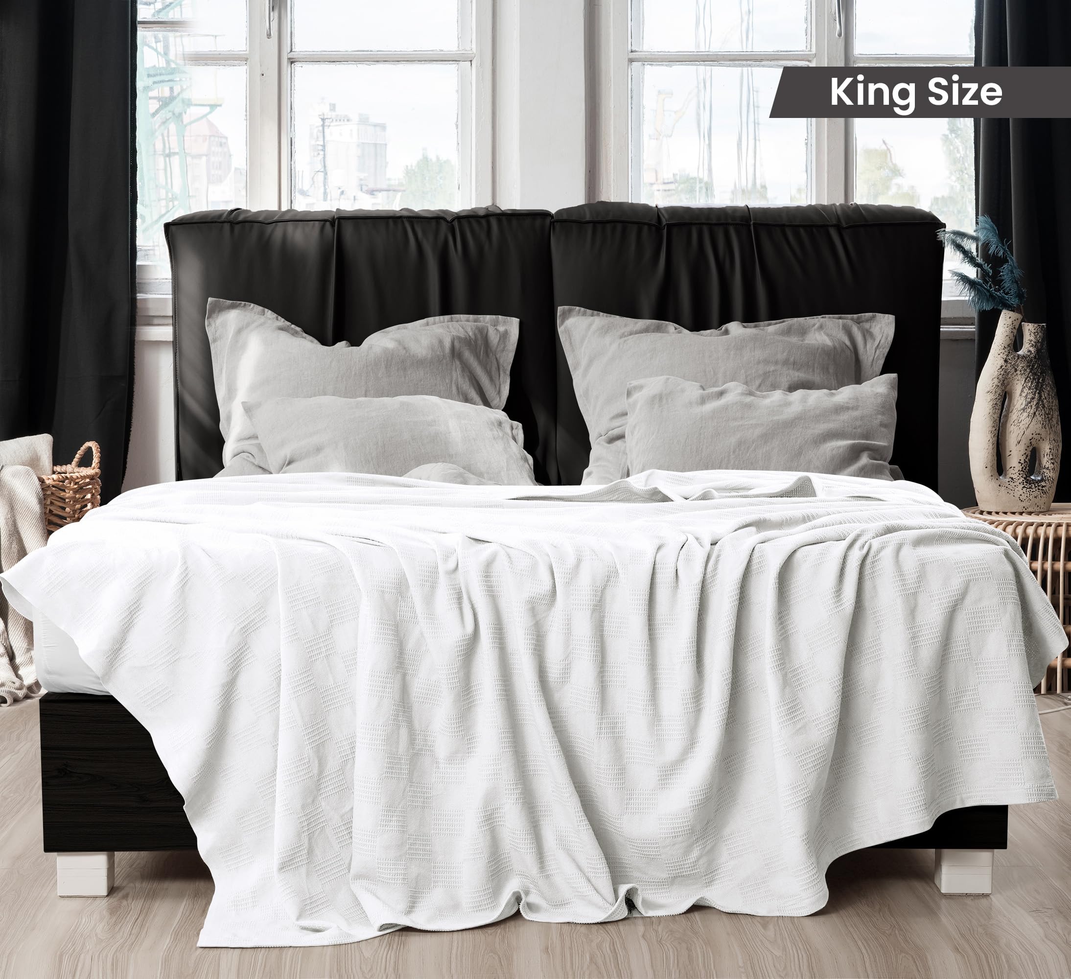 Utopia Bedding folded thermal blanket displaying neat compact storage