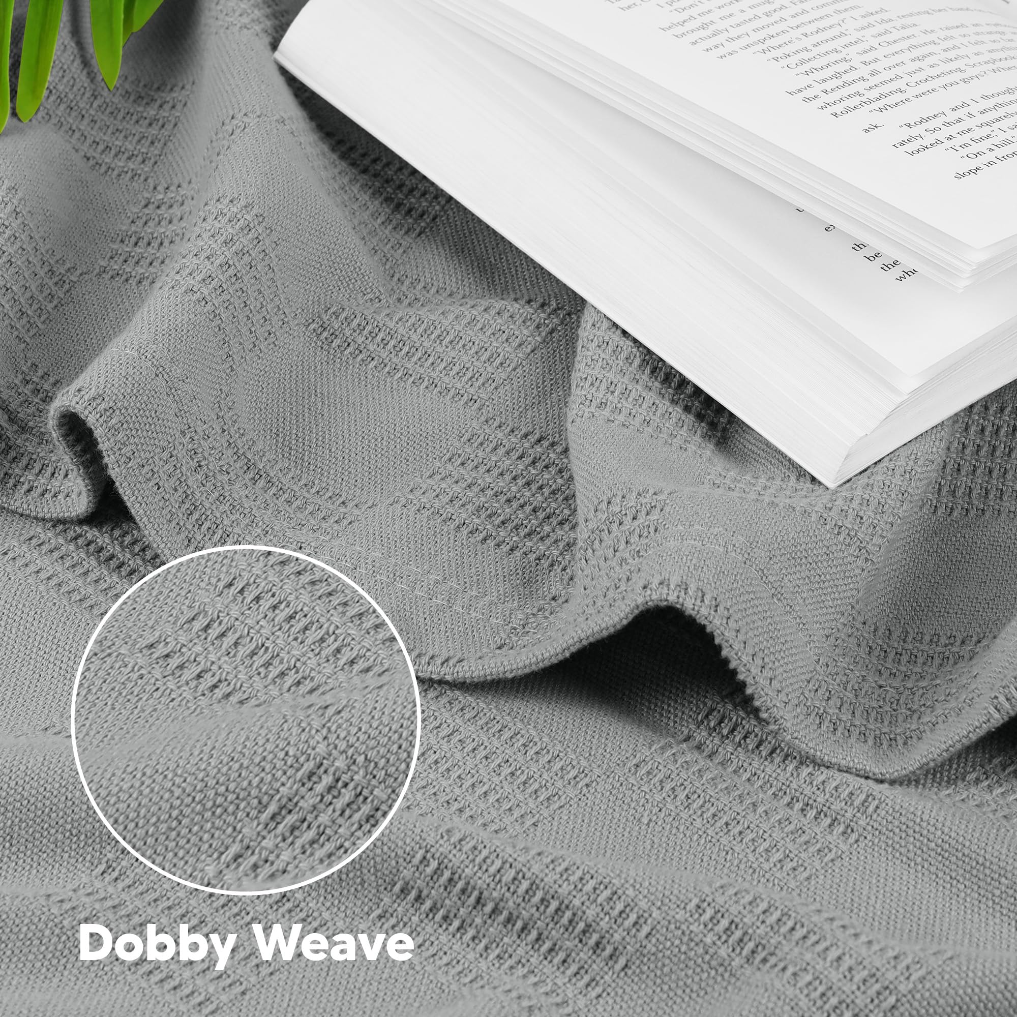 Utopia Bedding blanket on queen bed adding breathable comfort and style