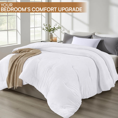 Utopia Bedding box stitch detail keeping fill even for consistent warmth
