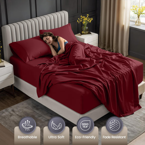 Utopia Bedding two pillowcases displayed to highlight soft microfiber comfort