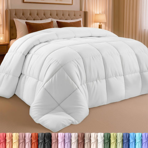 Utopia Bedding front view showing full California King coverage and tidy finish