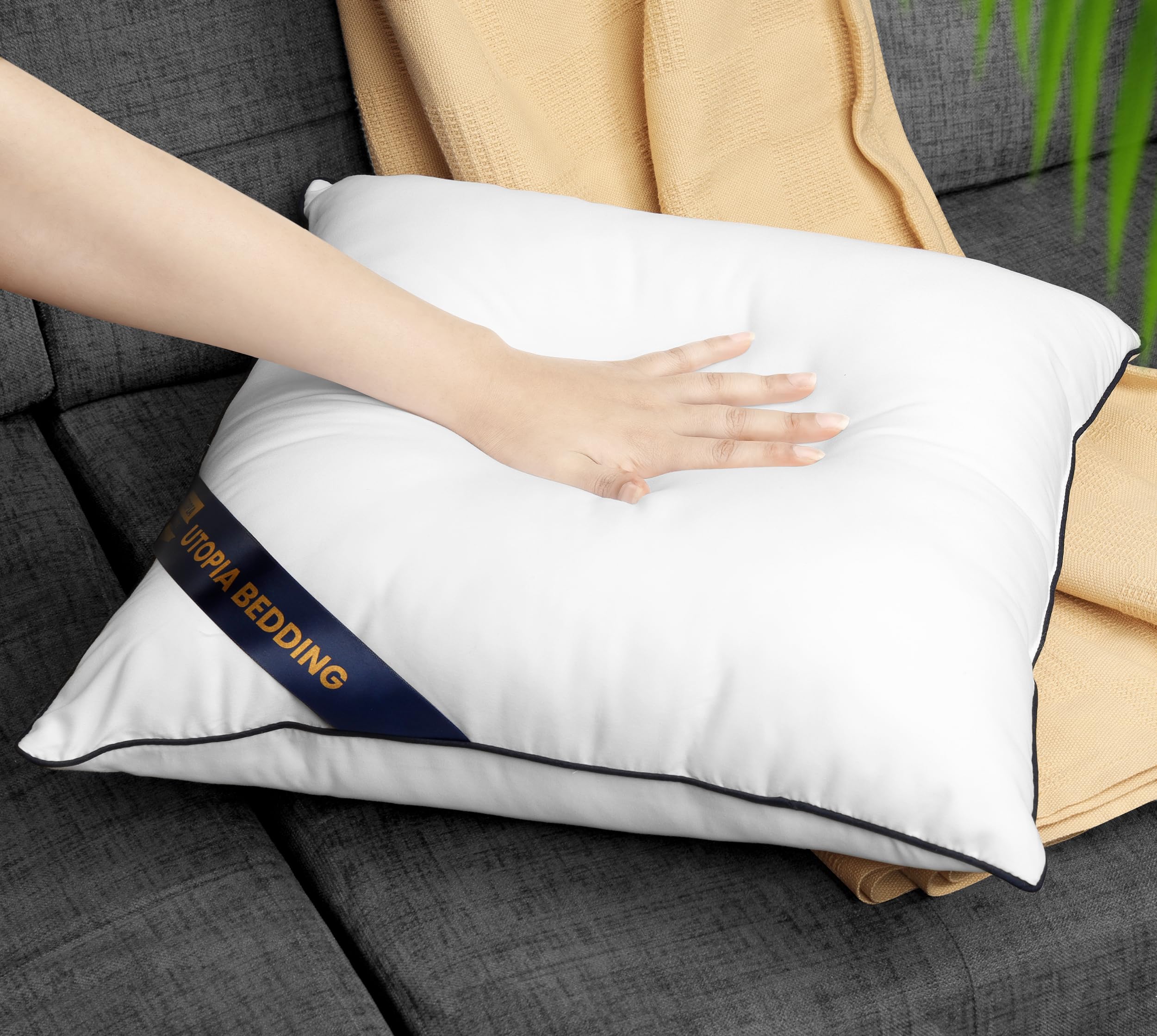 Utopia Bedding insert used in car seat offering lumbar support and comfort