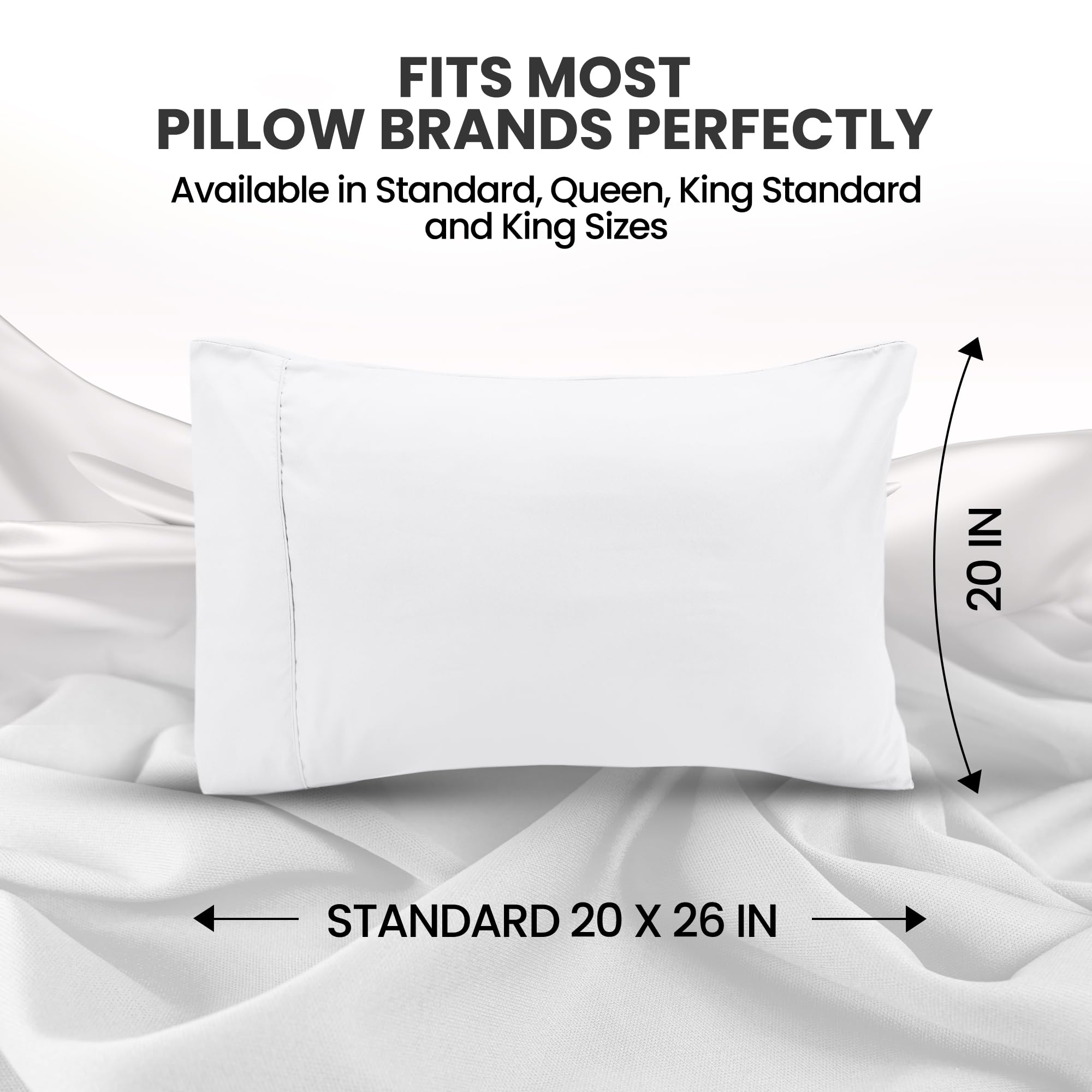 Utopia Bedding close-up of brushed microfiber showing soft texture for comfort