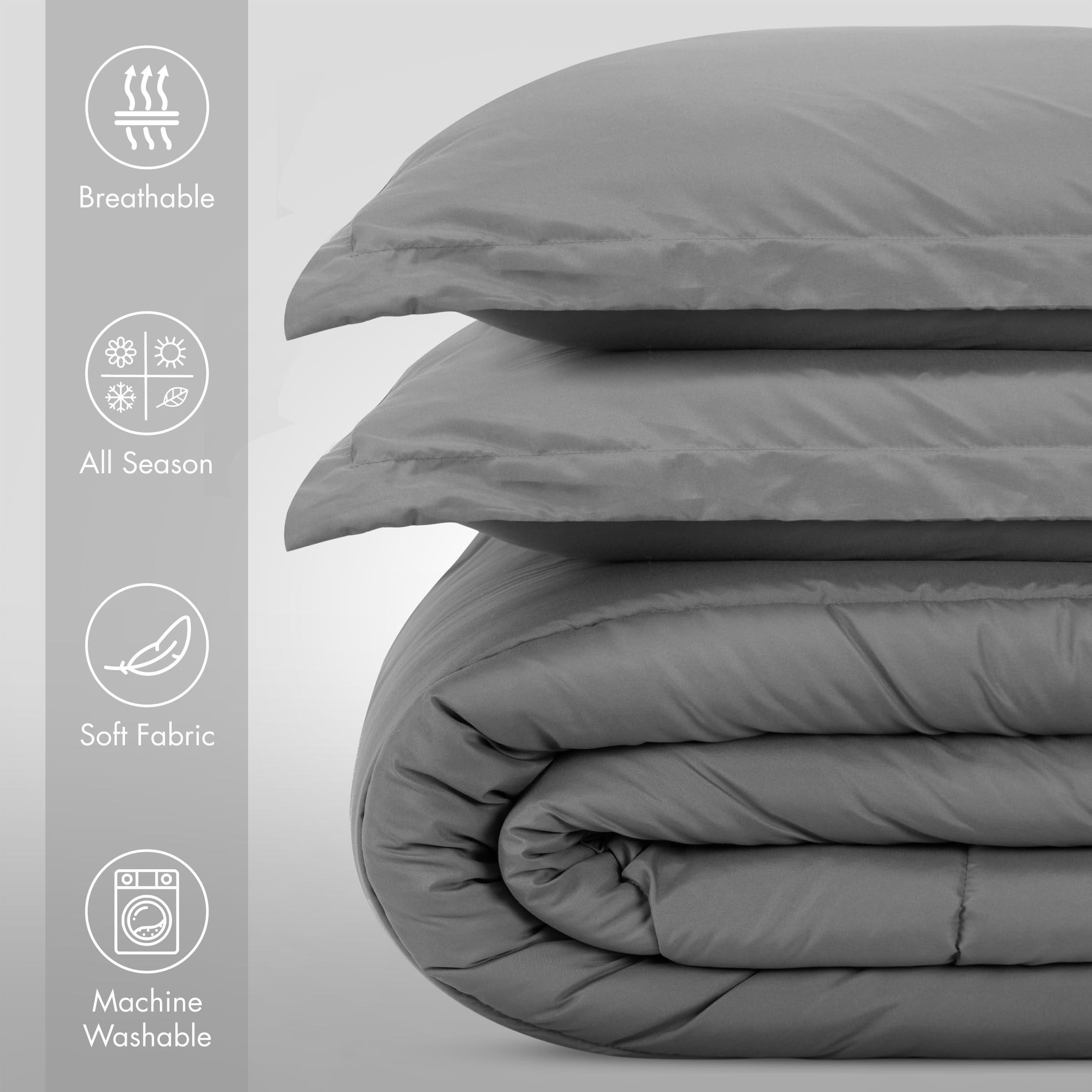 Utopia Bedding close-up of microfiber texture showing soft, durable surface