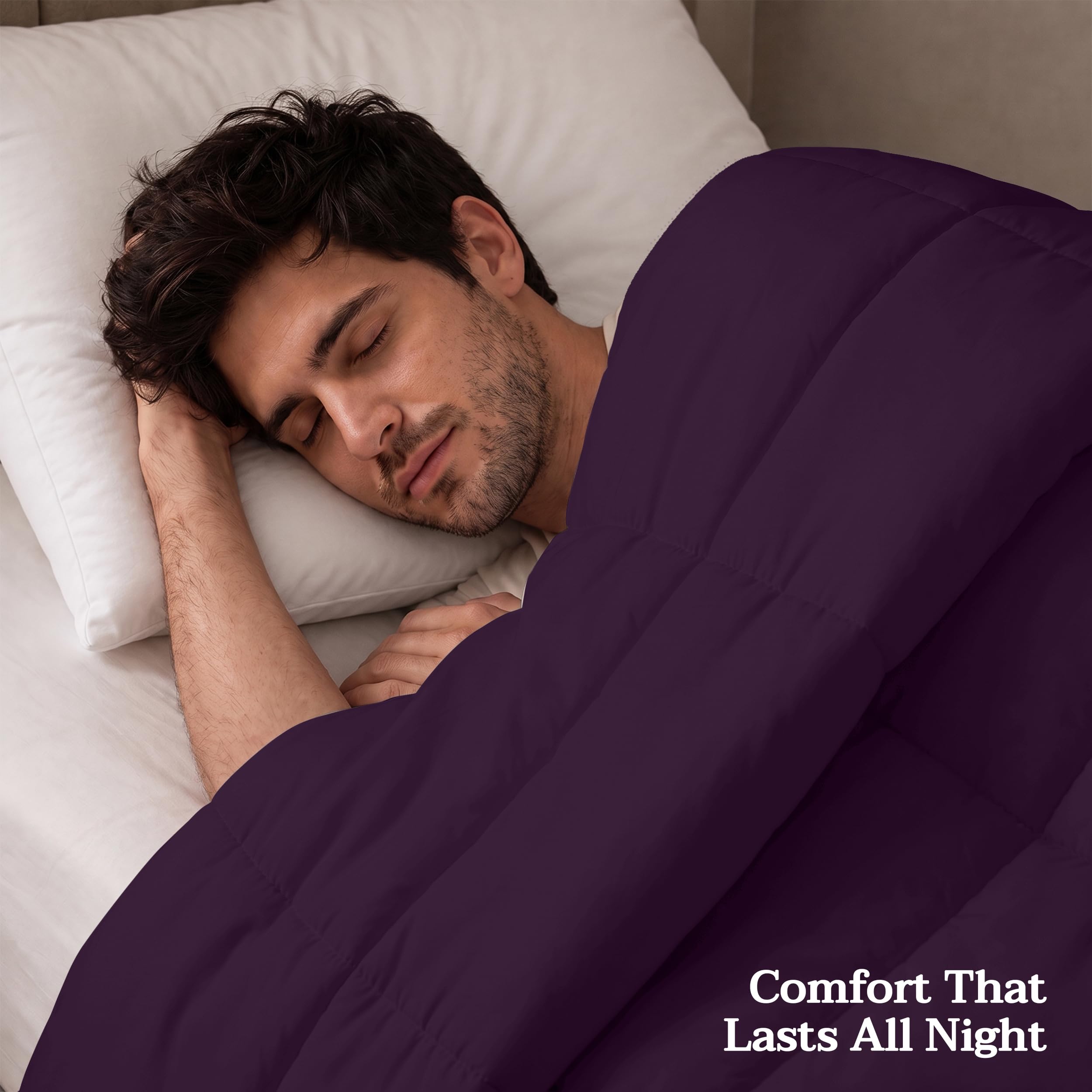 Utopia Bedding folded comforter ready for storage to save space