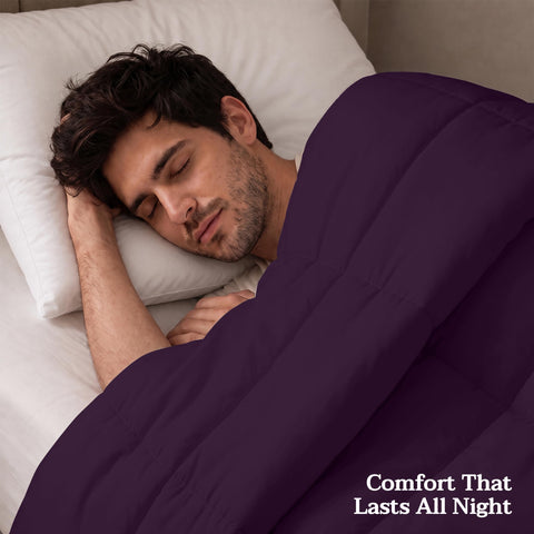 Utopia Bedding folded comforter ready for storage to save space