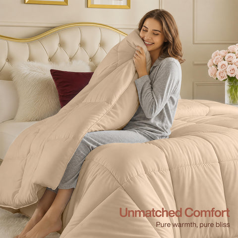 Utopia Bedding fabric texture close-up for breathable, soft feel