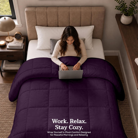 Utopia Bedding on a made bed in a bedroom scene for styling inspiration