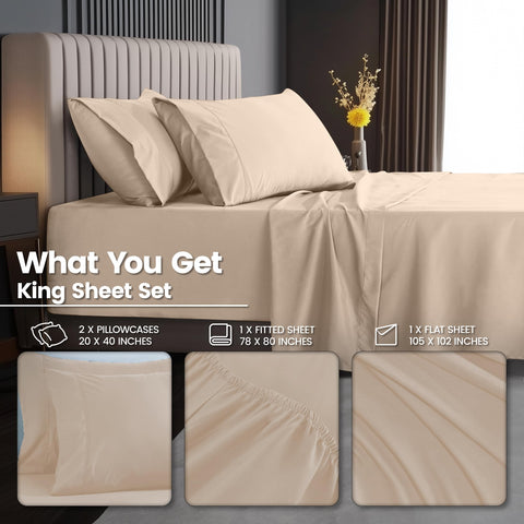 Utopia Bedding fabric texture close-up of brushed microfiber for comfortable feel