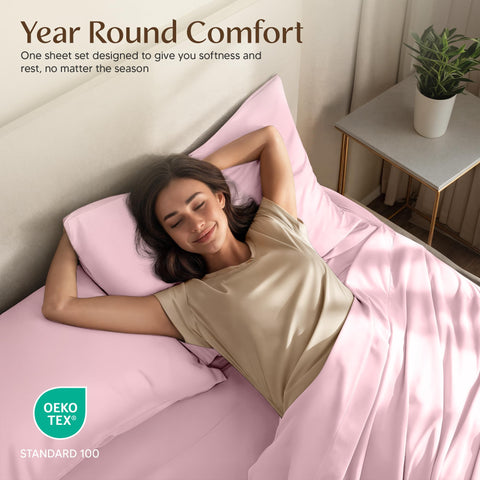 Utopia Bedding brushed microfiber texture close-up highlighting softness and breathable feel